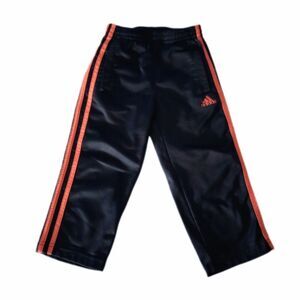 Adidas Navy Blue/Orange Athletic Pants sz 3T Boys